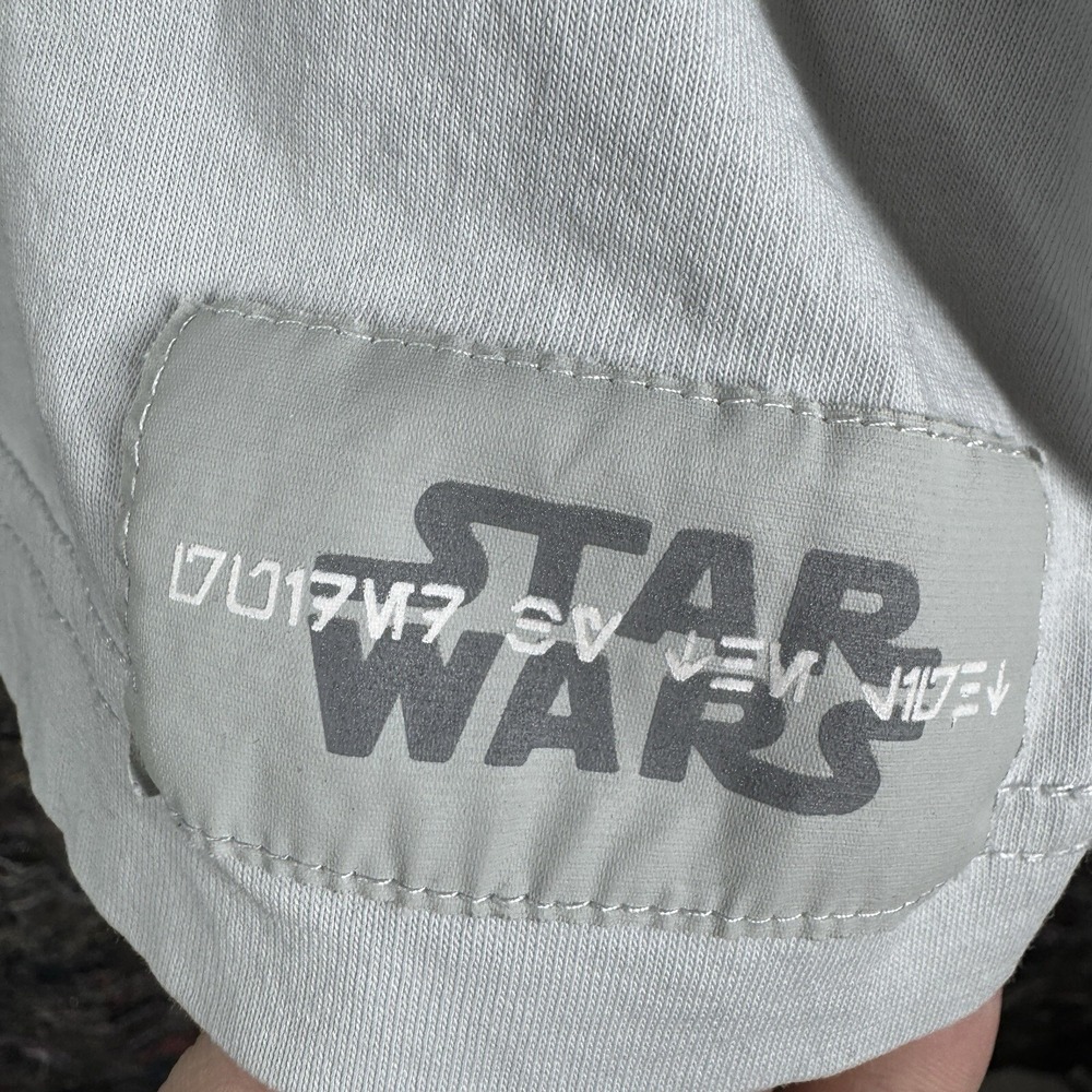 Star Wars Disney Ashley Eckstein Womens L Gray Oversized Aurebesh T-Shirt - Picture 7 of 16
